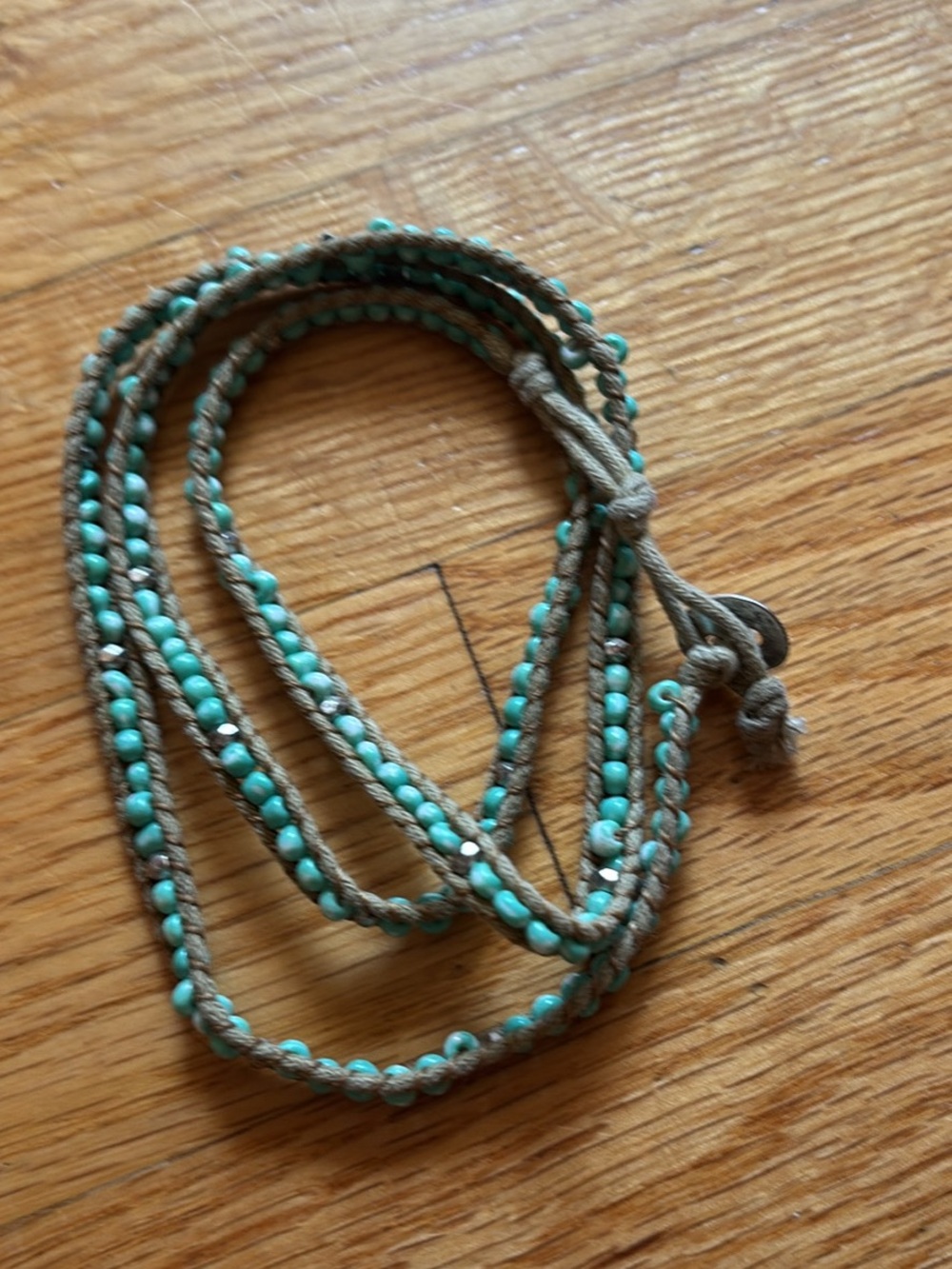 Turquoise Beaded Wrap Bracelet - Women Jewelry